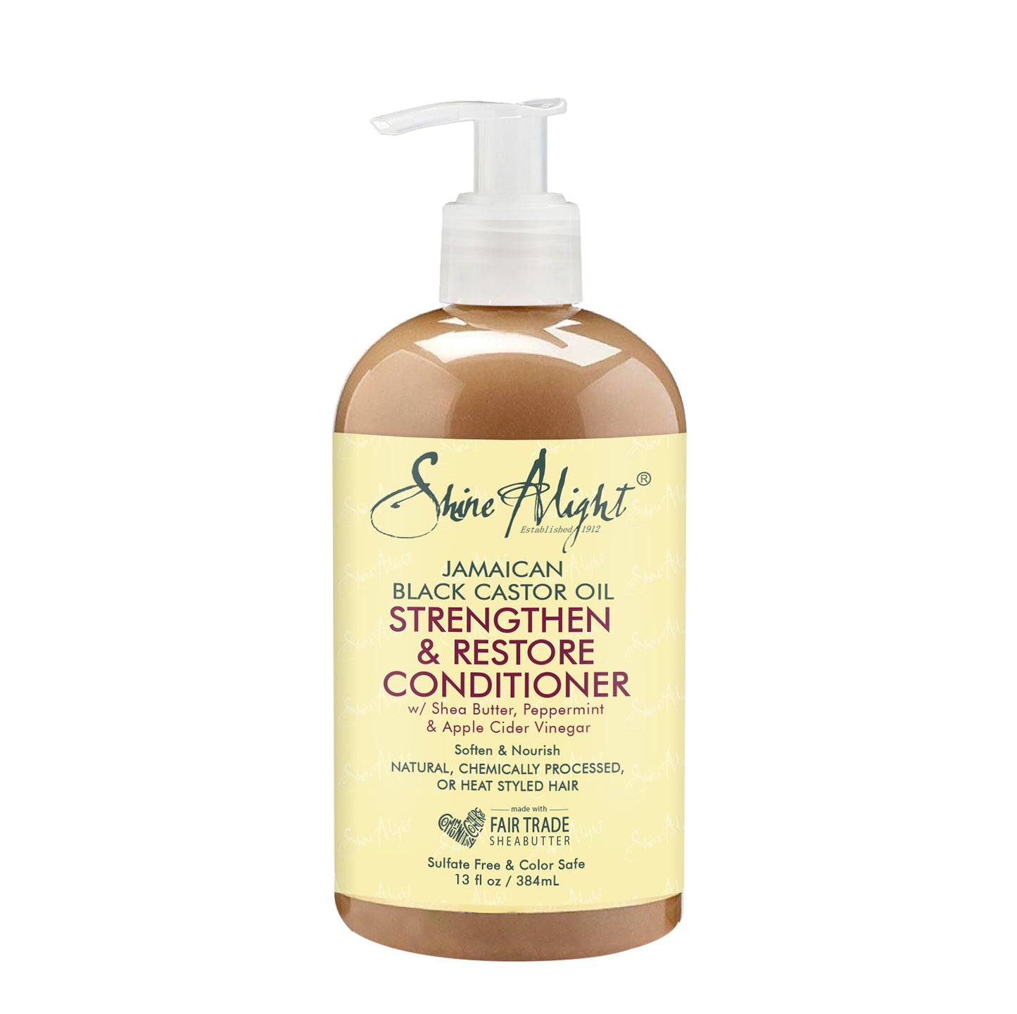 Shine A Light 100% Pure Jamaican Black Castor Oil Leave-In Conditioner Strengthen and Restore for Damaged Hair 12oz