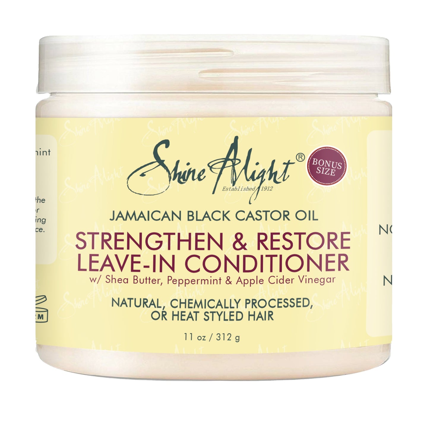Shine A Light 100% Pure Jamaican Black Castor Oil Conditioner Strengthen and Restore for Damaged Hair 17oz